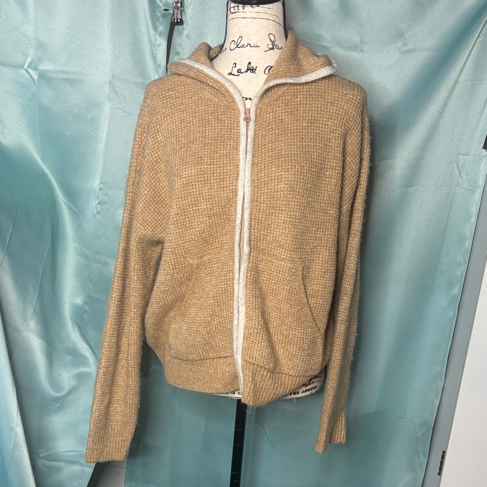 Vince Camuto Paradise Chic Hooded Zipper Sweater